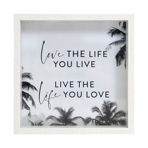 'Love the life you live, live the life you love' 3D Frame, Gift-[ Projectgenz][Daretodreamshop]