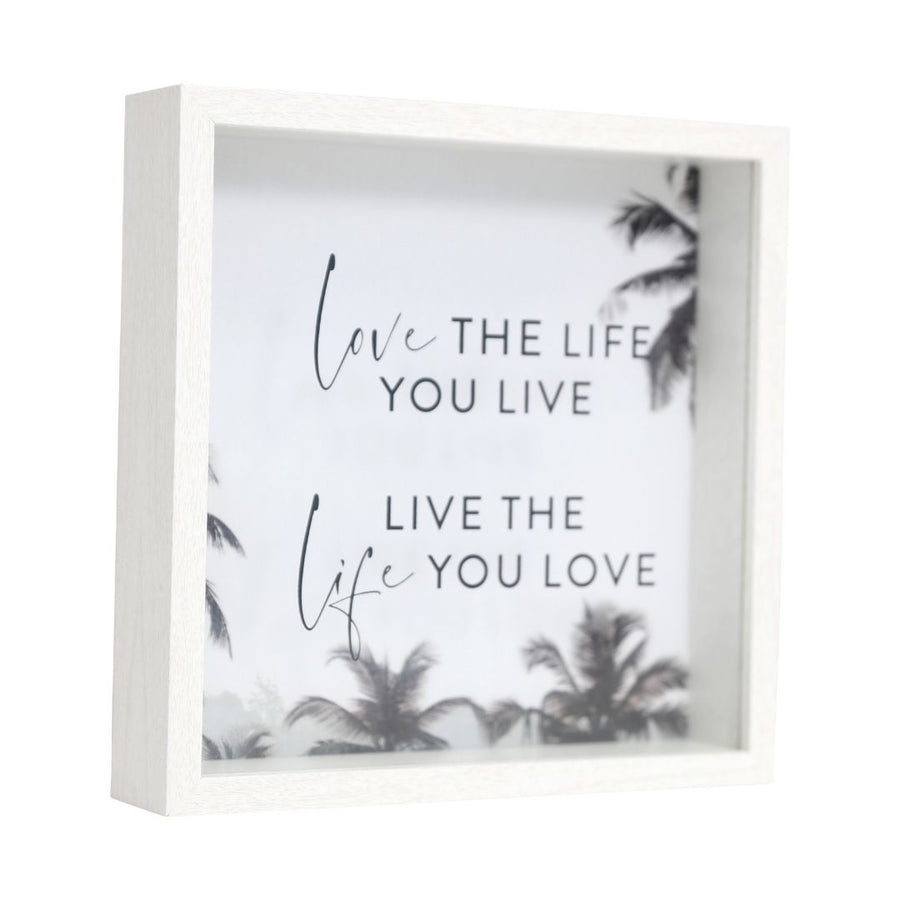 'Love the life you live, live the life you love' 3D Frame, Gift-[ Projectgenz][Daretodreamshop]