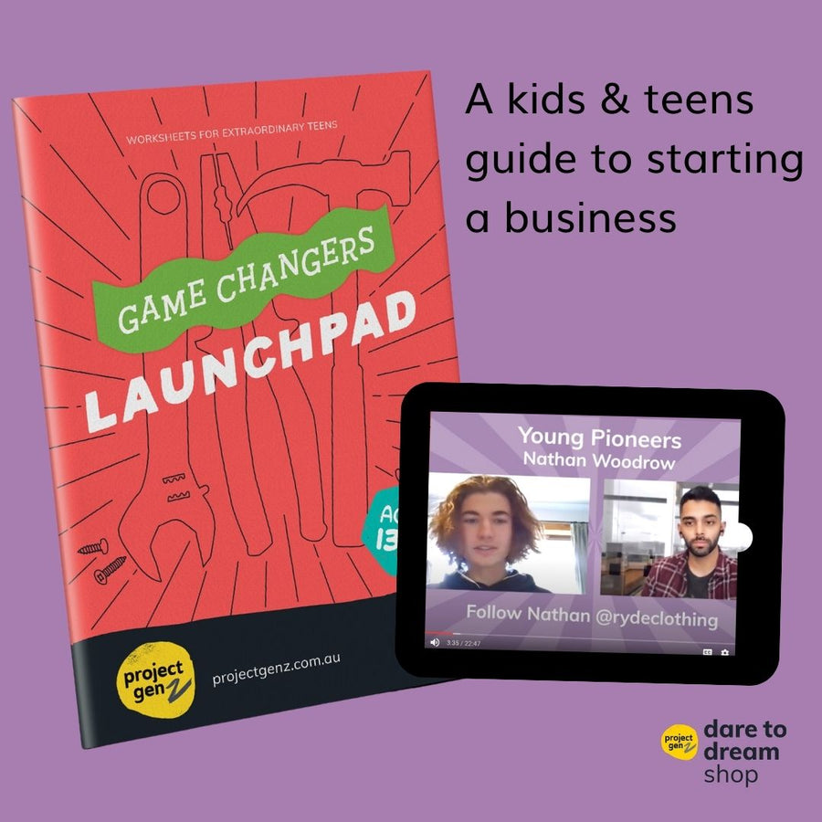 Digital guide for teens to start a business - Launchpad, online program-[ Projectgenz][Daretodreamshop]