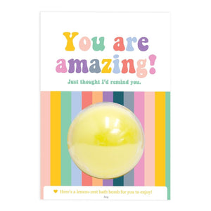 'You are Amazing' Bath Bomb Gift Card, Card-[ Projectgenz][Daretodreamshop]