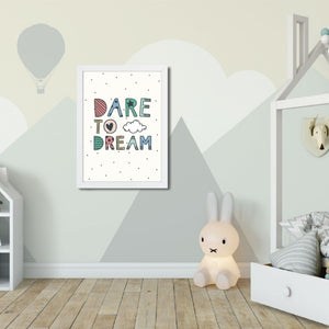 Dare to Dream kids wall print, Wall art-[ Projectgenz][Daretodreamshop]