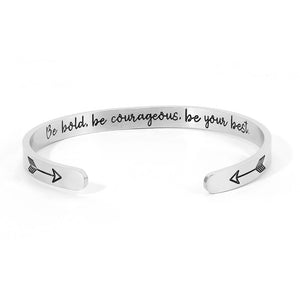 Be Bold, be Courageous cuff bracelet, Jewellery-[ Projectgenz][Daretodreamshop]