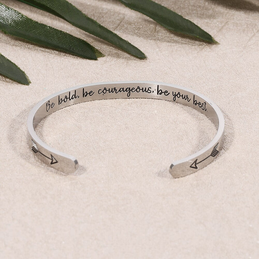 Be Bold, be Courageous cuff bracelet, Jewellery-[ Projectgenz][Daretodreamshop]